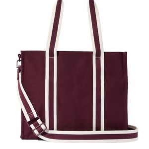 Victoria's Secret Burgundy and Cream Crossbody Bag